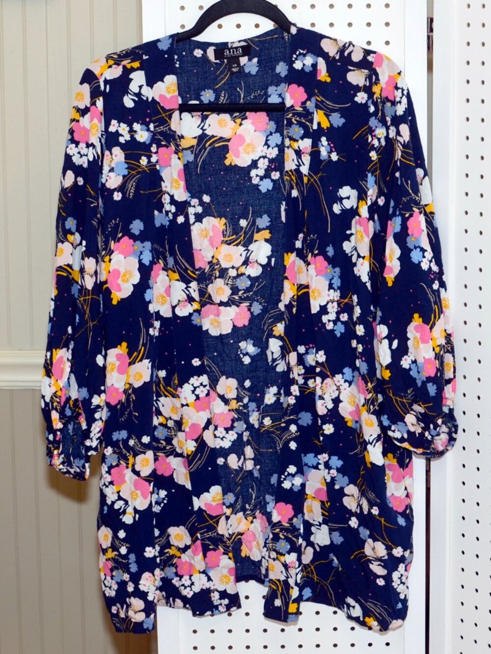 A.N.A XS / Free Size Open Front Balloon Sleeve Kimono Style Cardigan Jacket